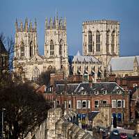 Buy canvas prints of York Minster and city Walls. by Chris North