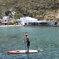 Buy canvas prints of Heronissos Cove on the Island of Sifnos. by Chris North