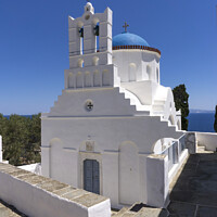 Buy canvas prints of Panagia Poulati Church on the island of Sifnos. by Chris North