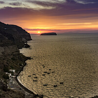 Buy canvas prints of Sunset over Santorini, by Chris North