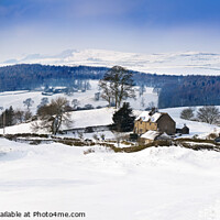 Buy canvas prints of Storiths winter landscape. by Chris North