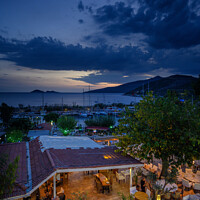 Buy canvas prints of Sunset at Kalkan, turkey. by Chris North