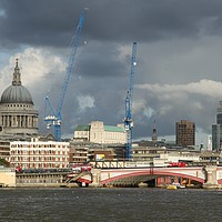 Buy canvas prints of Stormy skies over the city of London by Mike Rogers