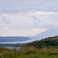 Buy canvas prints of View towards the Isle Of Rum and Loch Eishort  by Maarten D'Haese