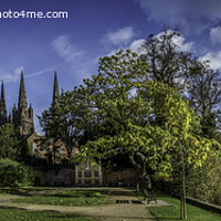 Buy canvas prints of Lichfield Cathedral and Minster Pool by Kevin Ford