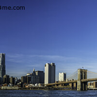 Buy canvas prints of Manhattan and Brooklyn Bridge by Kevin Ford