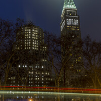 Buy canvas prints of The Clock Tower, Madison park, Flatiron district N by Kevin Ford