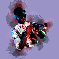 Buy canvas prints of The Jazz Man by Keith Furness