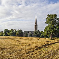Buy canvas prints of Church and Harvest by Graeme Hutson