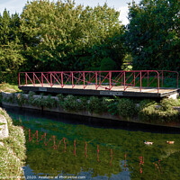 Buy canvas prints of Canal swing bridge by Graeme Hutson