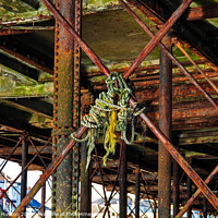 Buy canvas prints of tangled ropes and rust by Graeme Hutson