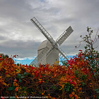 Buy canvas prints of Windmill and Autumn Colours by Graeme Hutson