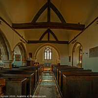 Buy canvas prints of Old English Church interior by Graeme Hutson