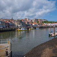 Buy canvas prints of Whitby Fishing Town by mark james