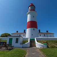 Buy canvas prints of Souter Lighthouse on a sunny day by mark james