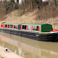 Buy canvas prints of Narrow boat by Kate Small