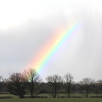 Buy canvas prints of The end of the rainbow by Kate Small