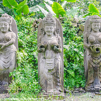 Buy canvas prints of Welcome statue in bali by Yagya Parajuli