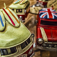 Buy canvas prints of Little Coloured Cars by Antony Atkinson