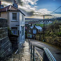 Buy canvas prints of Whilst Out Walking in Robin Hood's Bay by Antony Atkinson