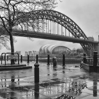 Buy canvas prints of Newcastle Toon in Black and White by Antony Atkinson