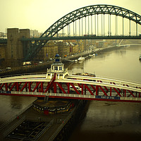 Buy canvas prints of Behind The Heart of Newcastle by Antony Atkinson