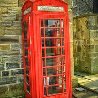 Buy canvas prints of A Red Telephone Box by Antony Atkinson