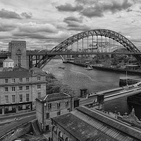 Buy canvas prints of Newcastle in Black and White by Antony Atkinson