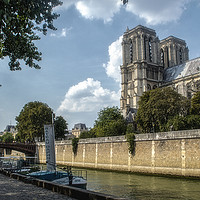 Buy canvas prints of Notre Dame and the Seine by Antony Atkinson