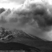 Buy canvas prints of Ben Nevis in Black and White by Antony Atkinson