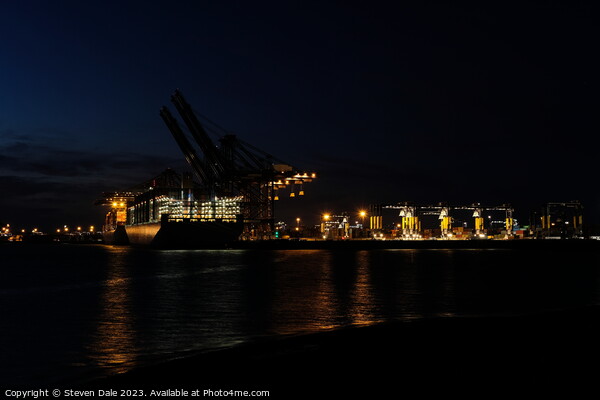 Harwich's Illuminated Port Nightfall Picture Board by Steven Dale