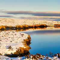 Buy canvas prints of Reservoir in Winter by Steven Dale