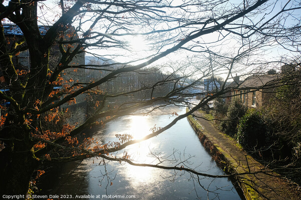 Rochdale Canal in Winter Picture Board by Steven Dale