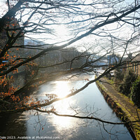 Buy canvas prints of Rochdale Canal in Winter by Steven Dale