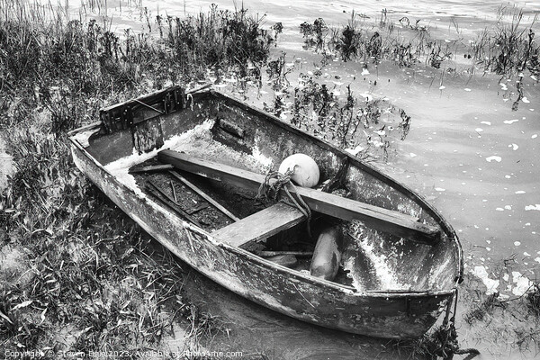 Forgotten Vessel in Maldon's Sombre Shades Picture Board by Steven Dale