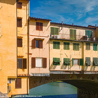 Buy canvas prints of Florence's Historic Ponte Vecchio Bridge by Steven Dale