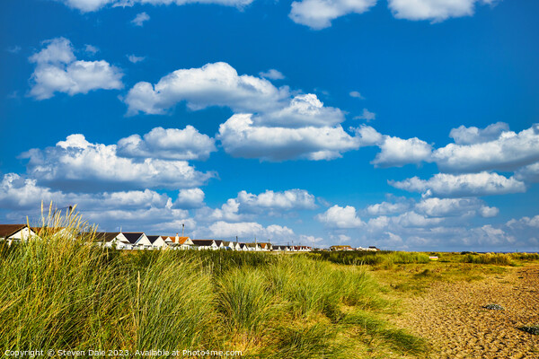 Serene Jaywick Beach Vista Picture Board by Steven Dale