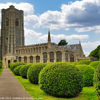 Buy canvas prints of Spectacular Lavenham Church: A Tudor Triumph by Steven Dale