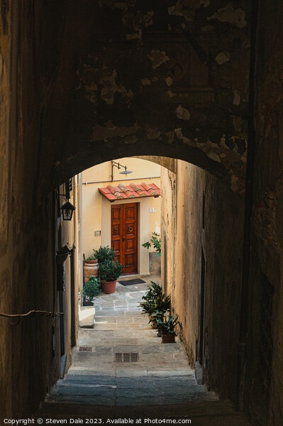 Tuscan Enchantment in Cortona Picture Board by Steven Dale