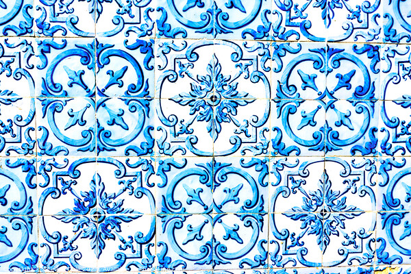 Portuguese Azulejos Tile Picture Board by Steven Dale