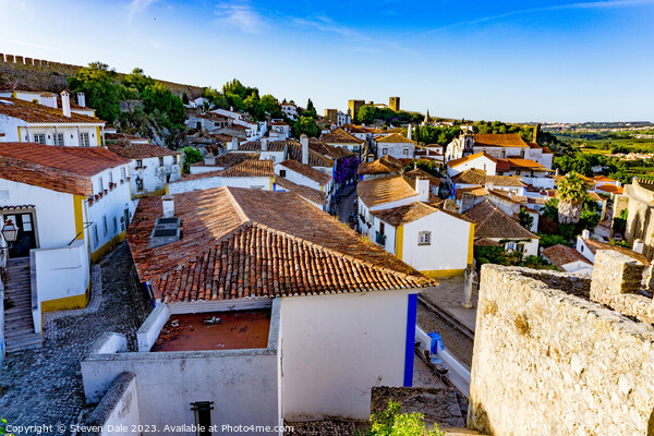 Óbidos Walled Town Picture Board by Steven Dale