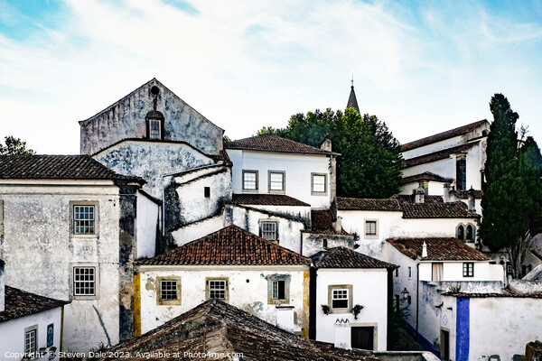 Óbidos Old Town Picture Board by Steven Dale