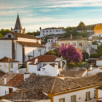 Buy canvas prints of Historic Óbidos - Medieval Walled Town by Steven Dale