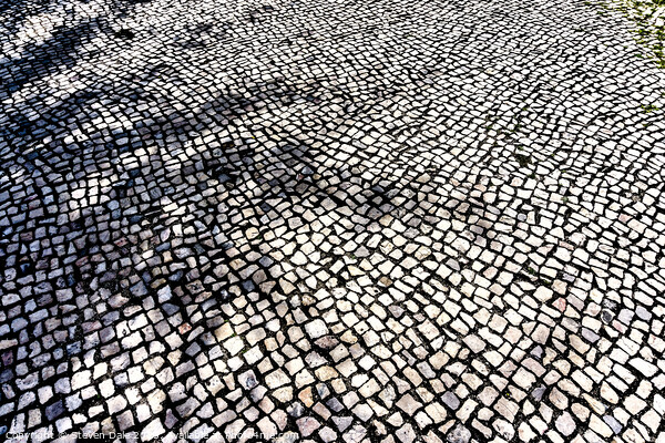 Calçada Portuguesa Traditional Mosaic Pavement Picture Board by Steven Dale