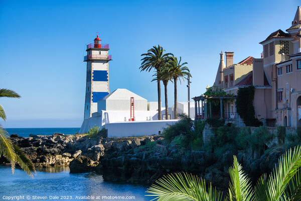 Charming Historic Portuguese Lighthouse Picture Board by Steven Dale