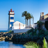 Buy canvas prints of Charming Historic Portuguese Lighthouse by Steven Dale