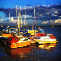 Buy canvas prints of Heybridge Boats by Steven Dale