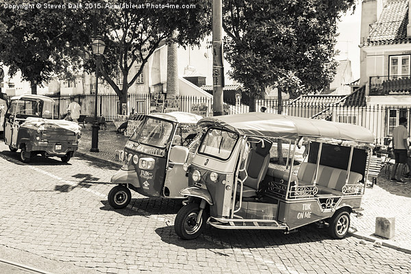 Lisbon's Iconic Tuk Tuk Adventure Picture Board by Steven Dale