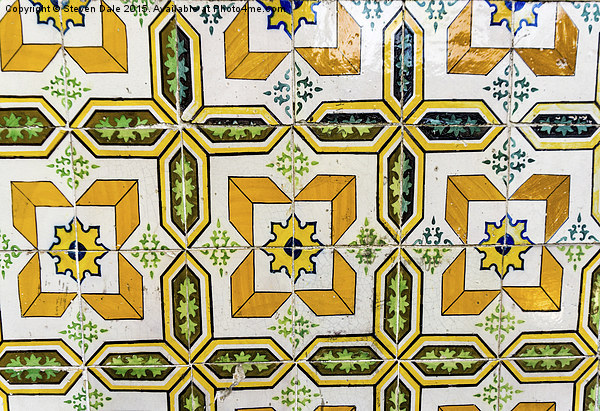 Lisbon's Azulejo Tiles: Artistic Heritage Picture Board by Steven Dale