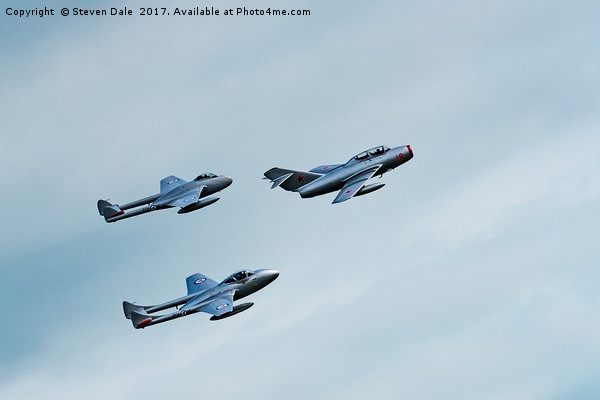 Cold War Adversaries Soaring Again Picture Board by Steven Dale